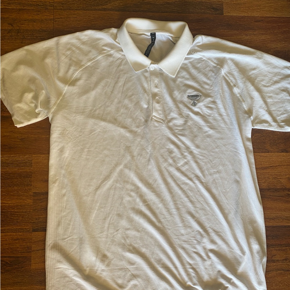lululemon White Mens xxl golf shirt polo